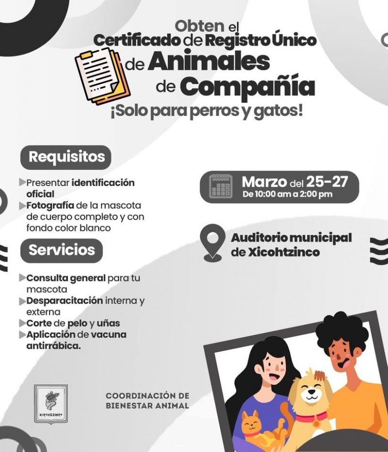 Certificado de Registro Único de Animales de Compañía