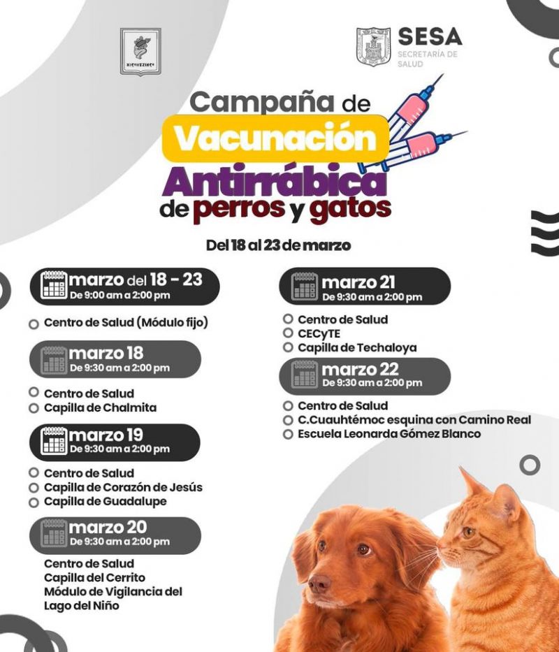 Campaña de Vacunación Antirrábica