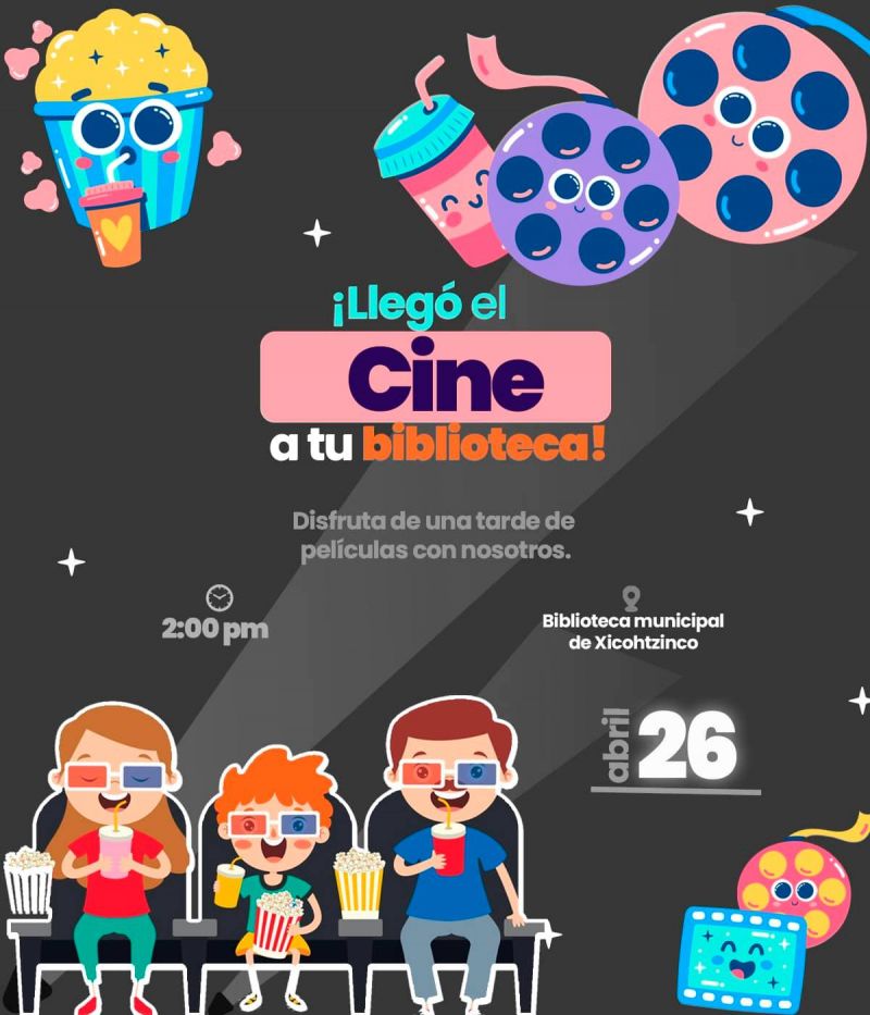 ¡Llego el cine a tu Biblioteca!