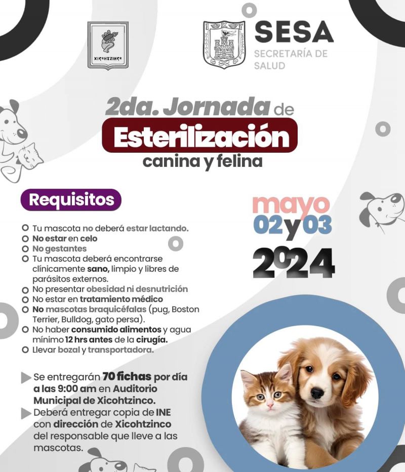 2da. Jornada de Esterilización Canina y Felina
